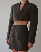 Vegan Blaset with vest - dark green (XS/S)