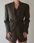 Vegan Blaset with vest - dark green (XS/S)