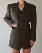 Vegan Blaset with vest - dark green (XS/S)