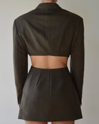 Vegan Blaset with vest - dark green (XS/S)