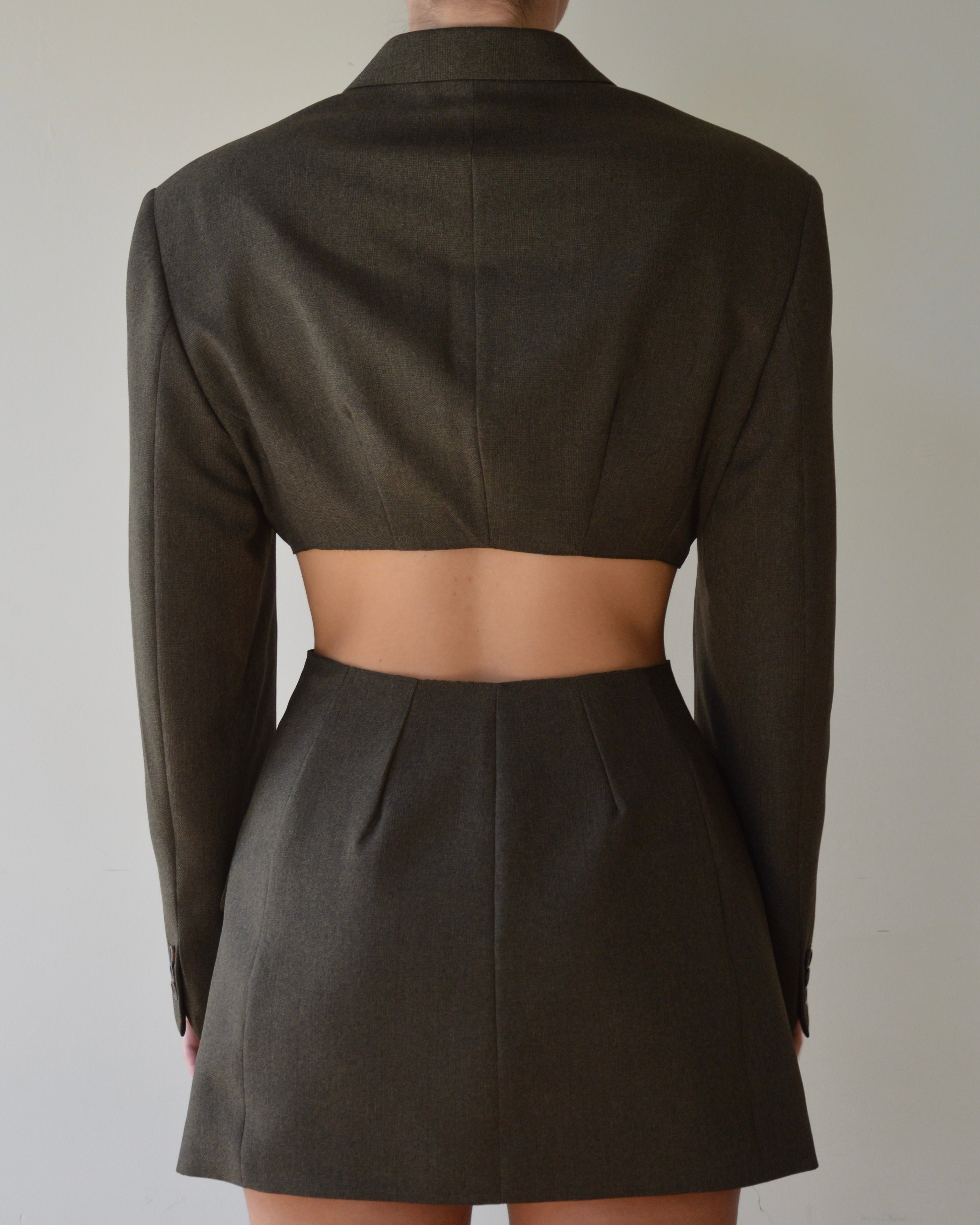 Vegan Blaset with vest - dark green (XS/S)