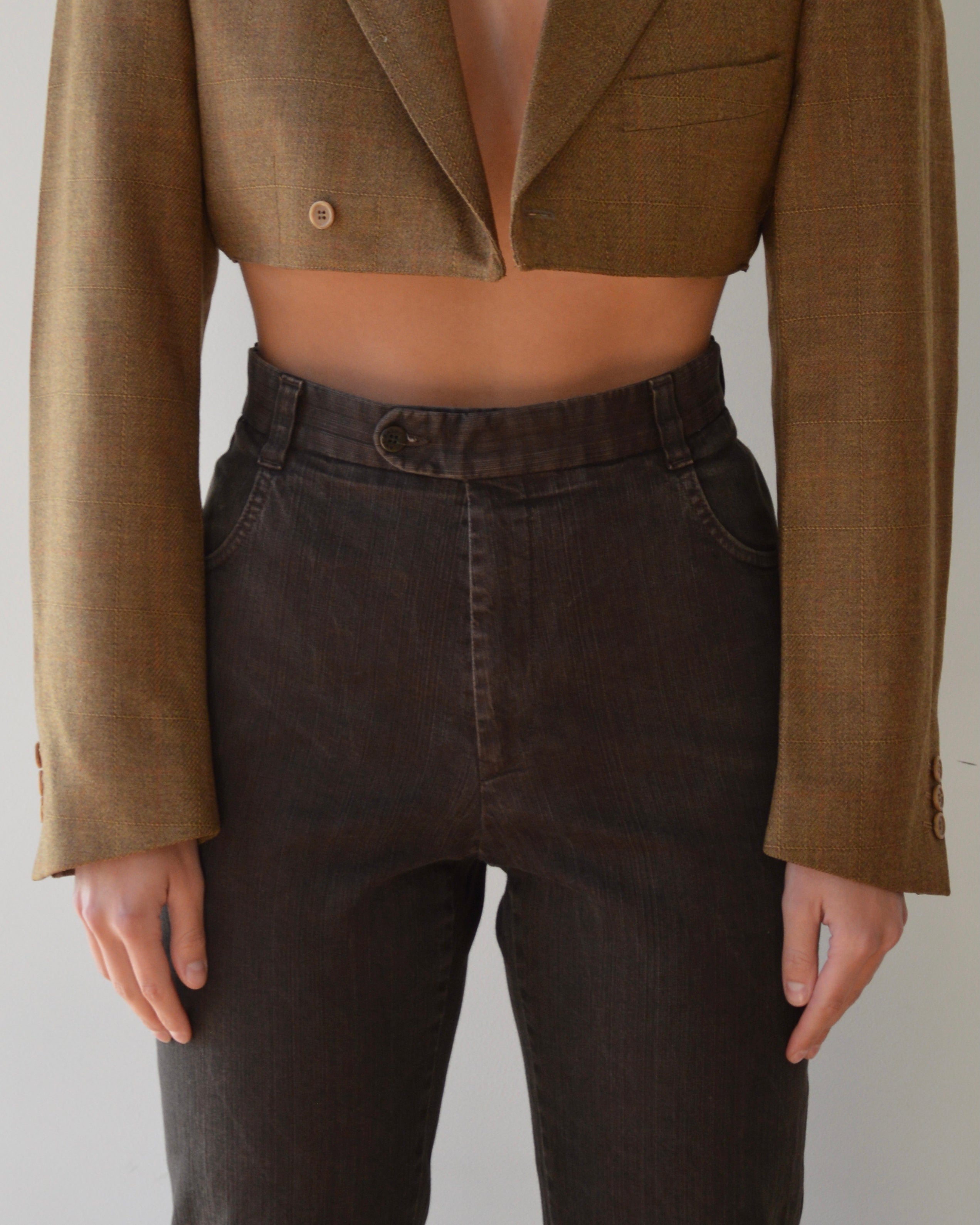 Trousers - Balmain brown jeans (S/M)