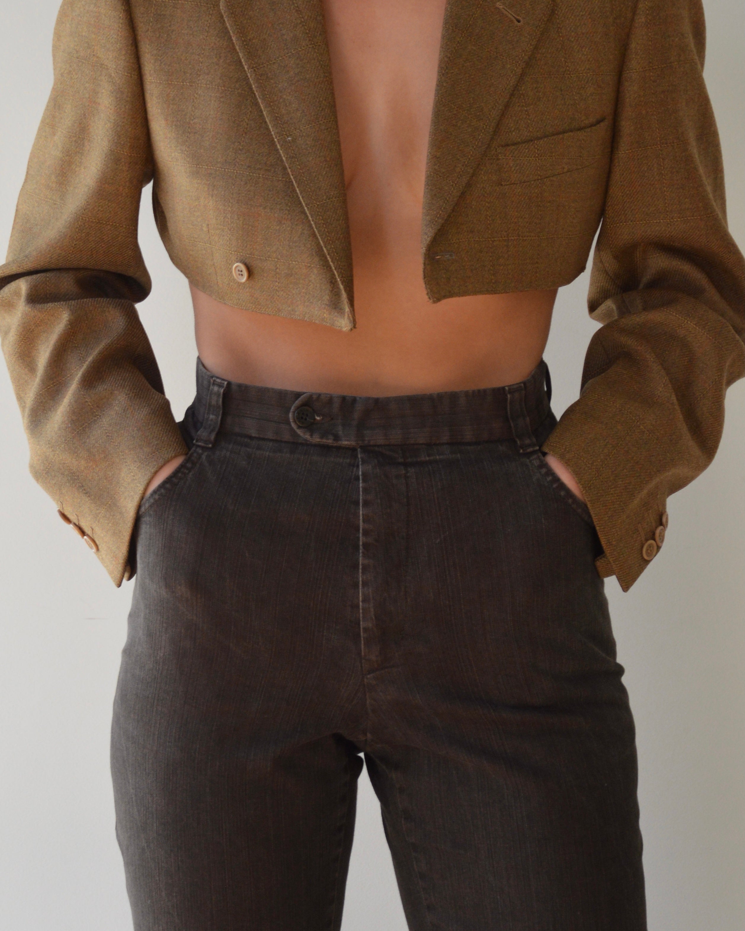 Trousers - Balmain brown jeans (S/M)