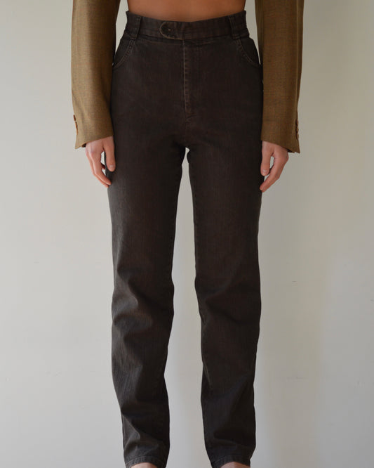 Trousers - Balmain brown jeans (S/M)