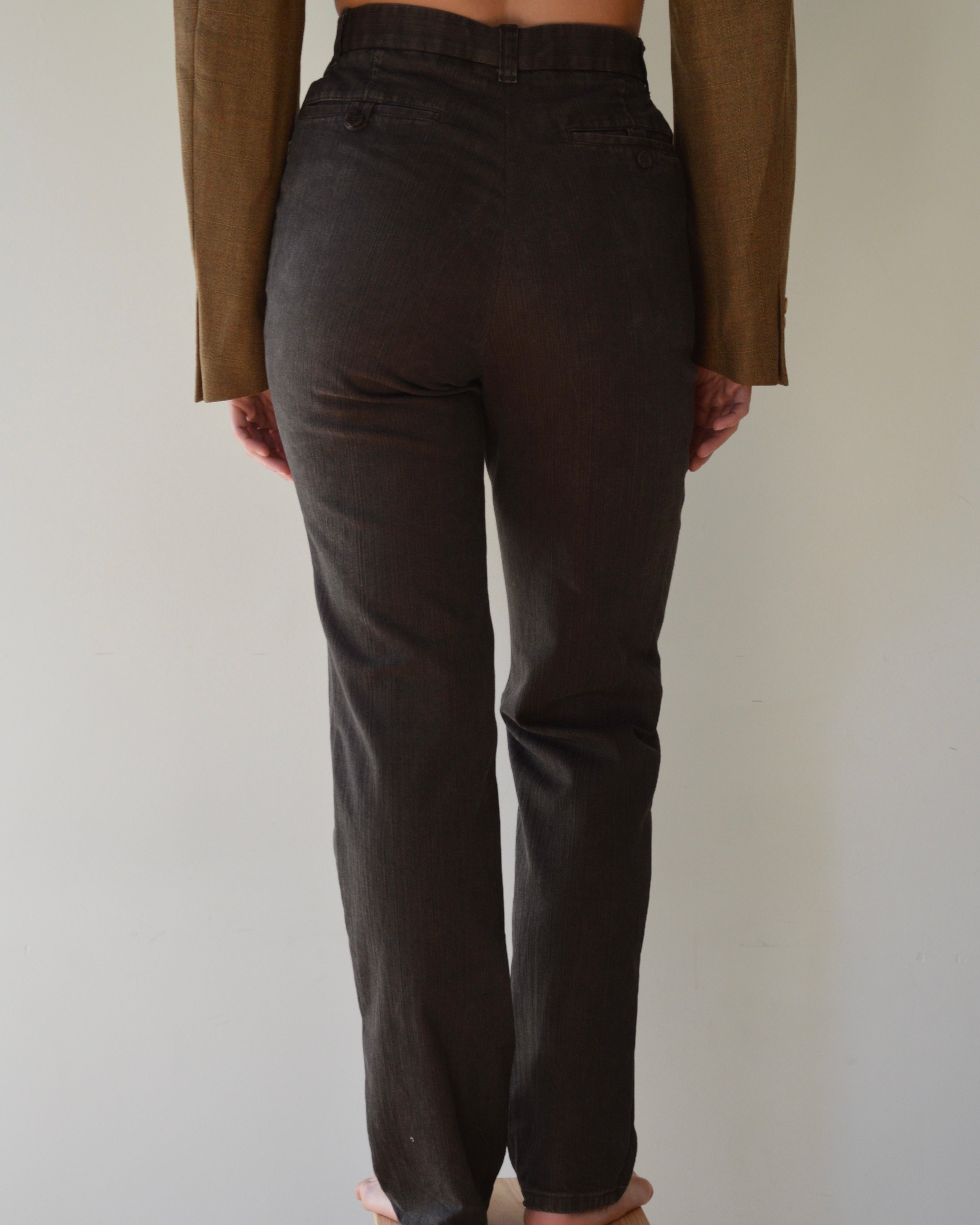 Trousers - Balmain brown jeans (S/M)