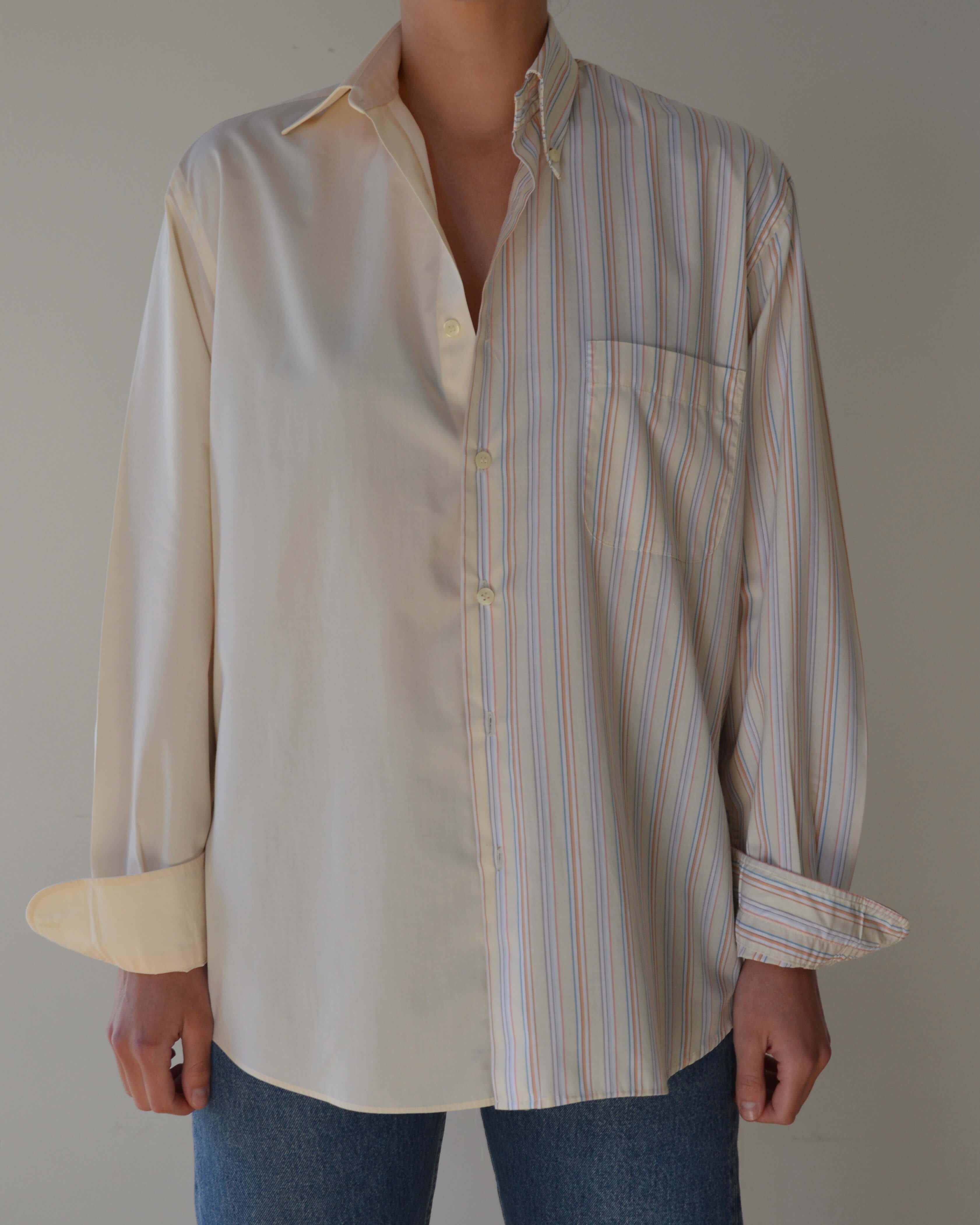 DUO Shirt - breeze stripes on yellow (S/L)