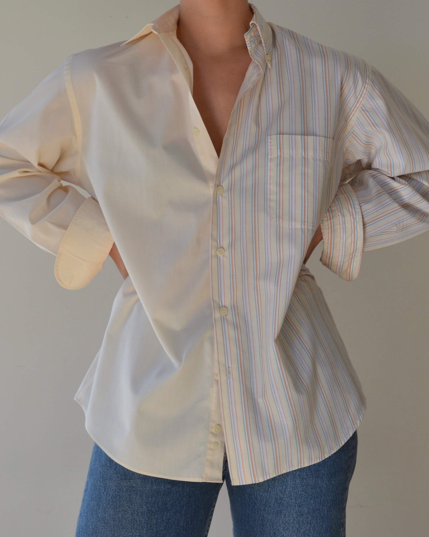 DUO Shirt - breeze stripes on yellow (S/L)