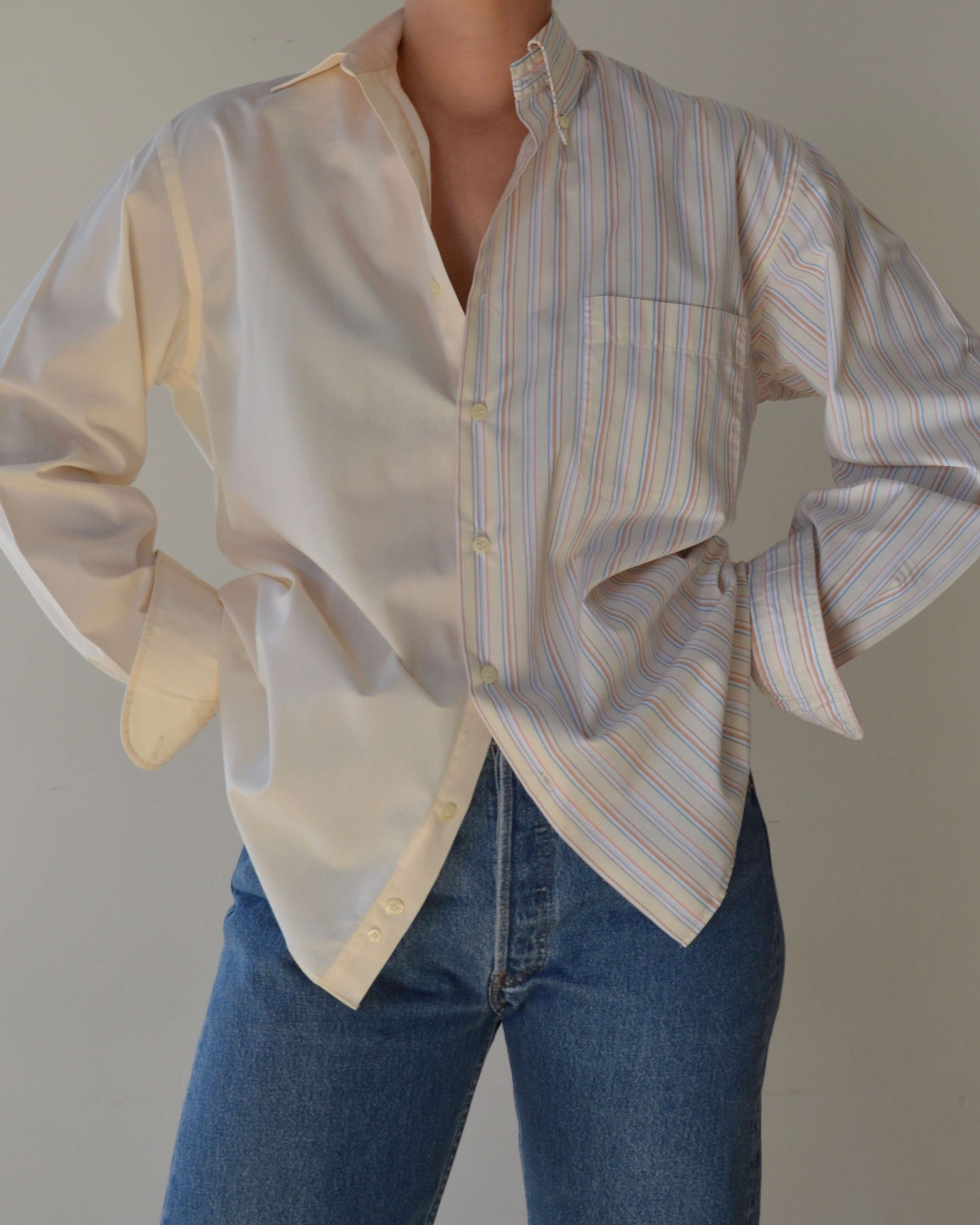 DUO Shirt - breeze stripes on yellow (S/L)