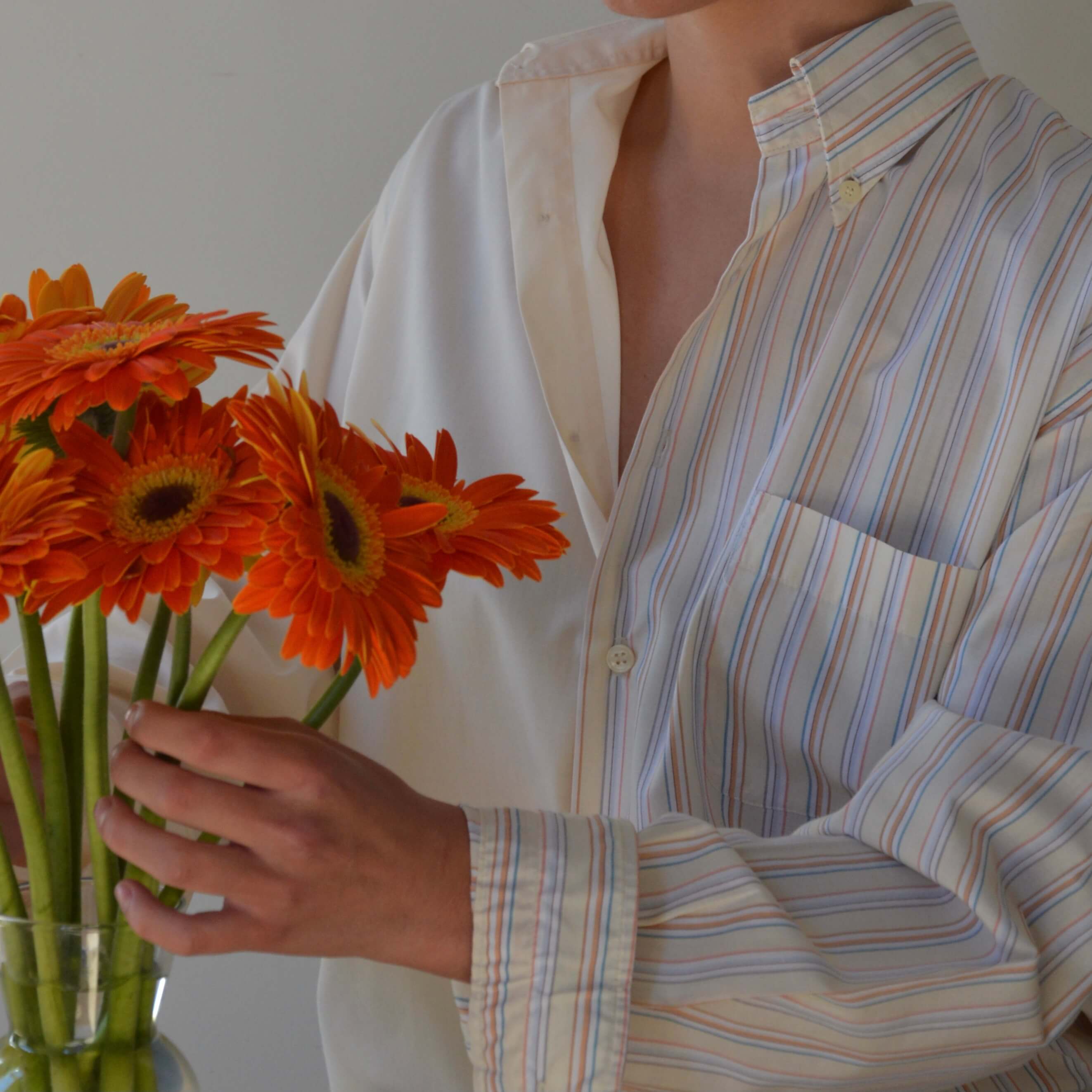 DUO Shirt - breeze stripes on yellow (S/L)