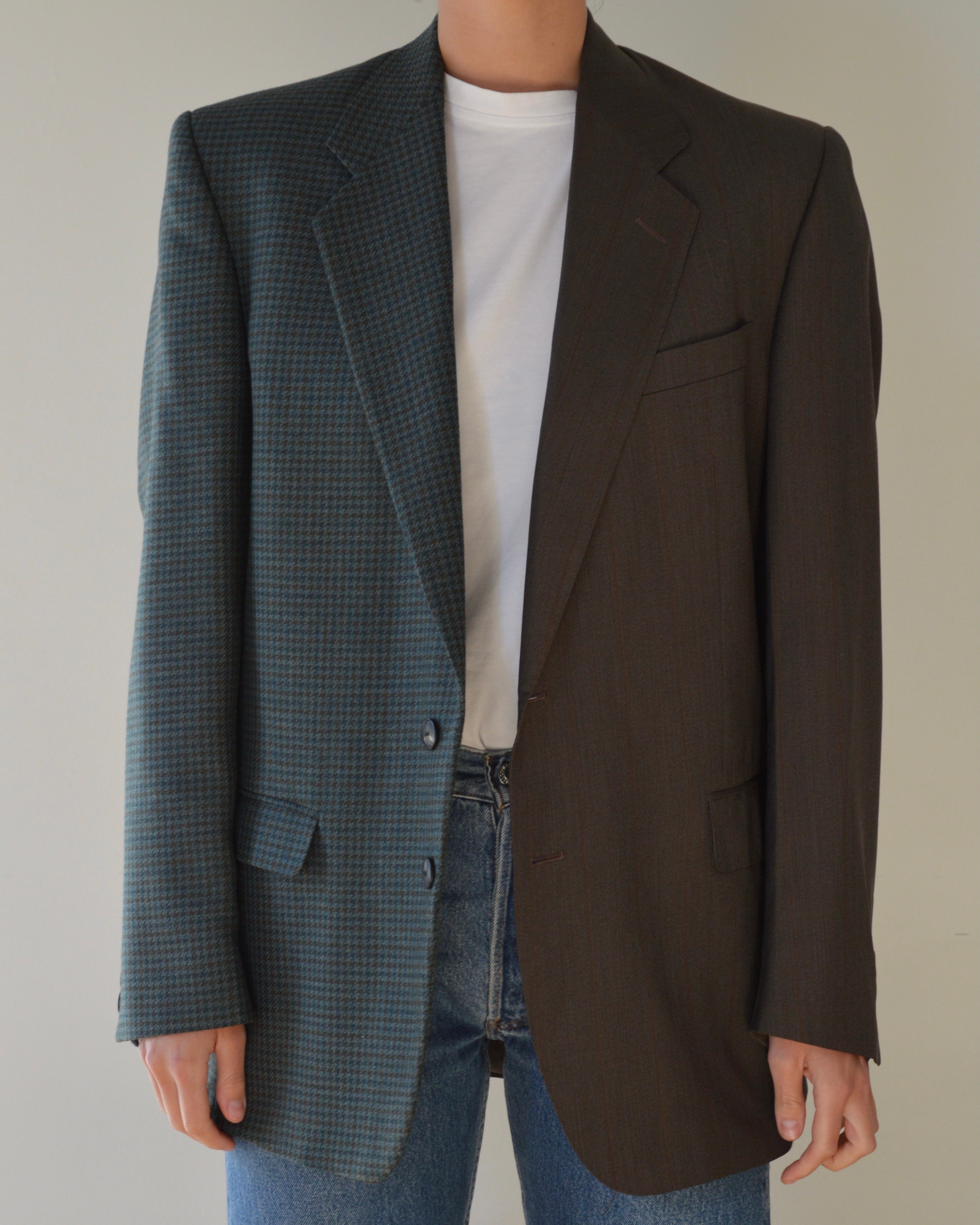 DUO Blazer - brown on blue (S/M)