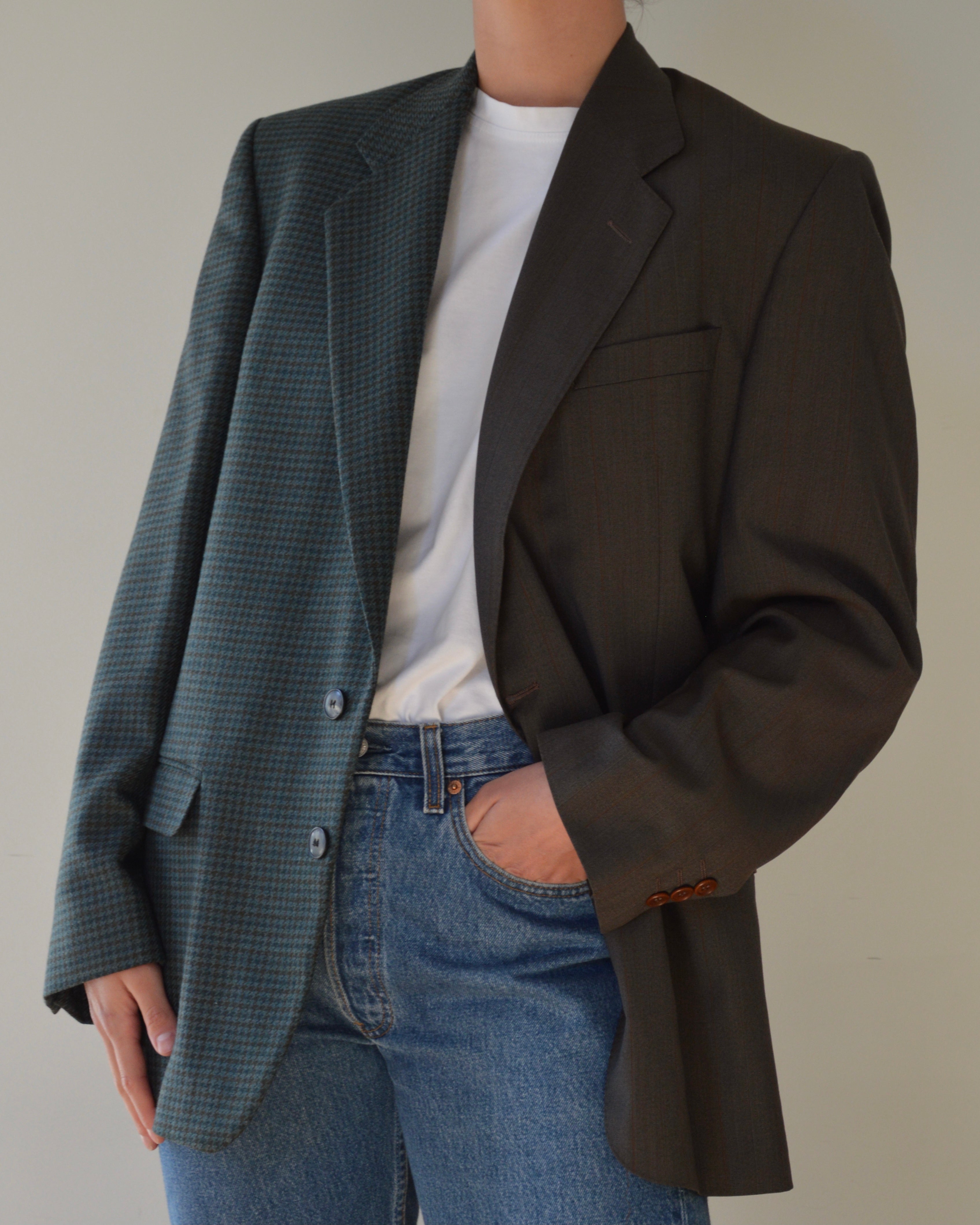 DUO Blazer - brown on blue (S/M)