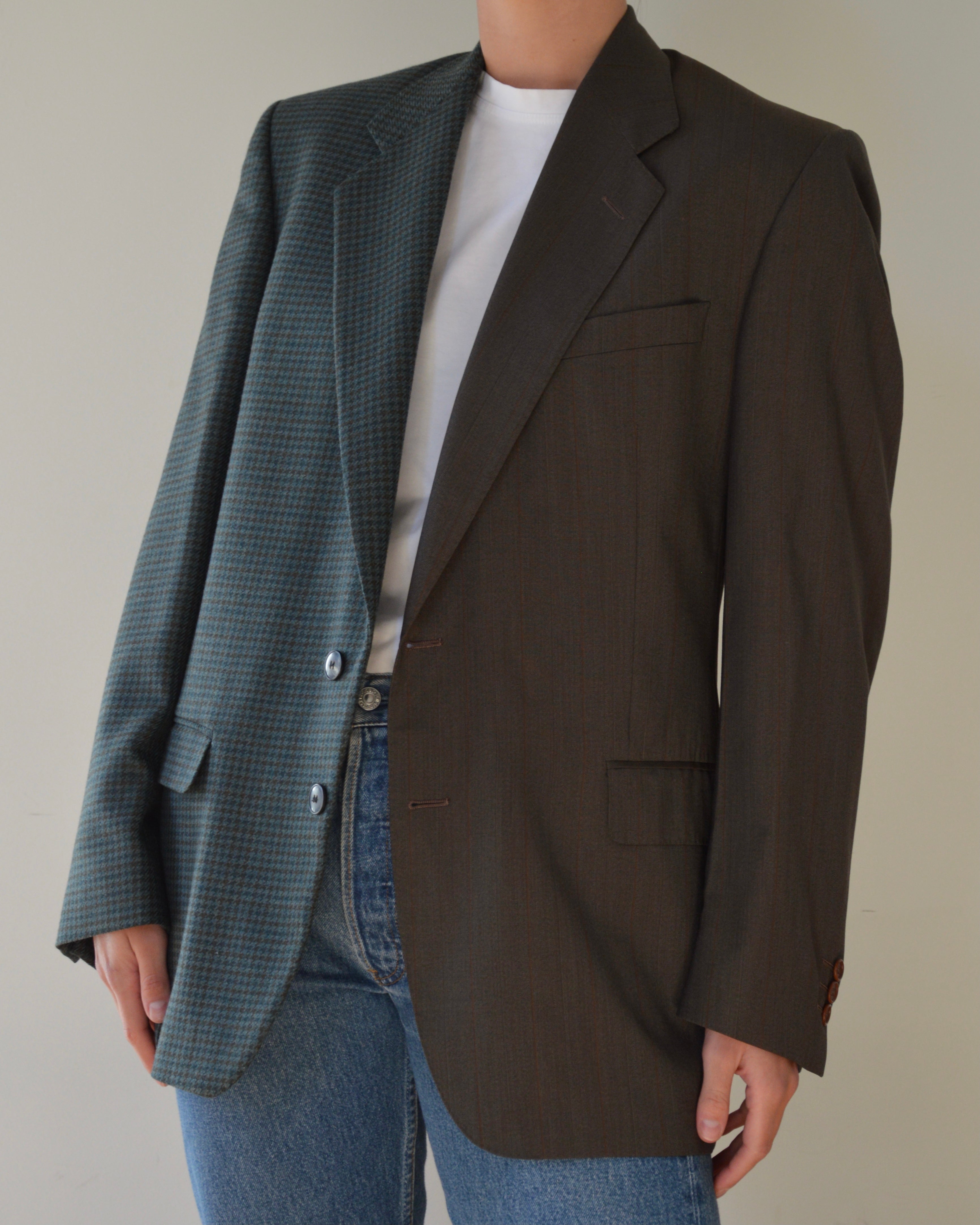 DUO Blazer - brown on blue (S/M)
