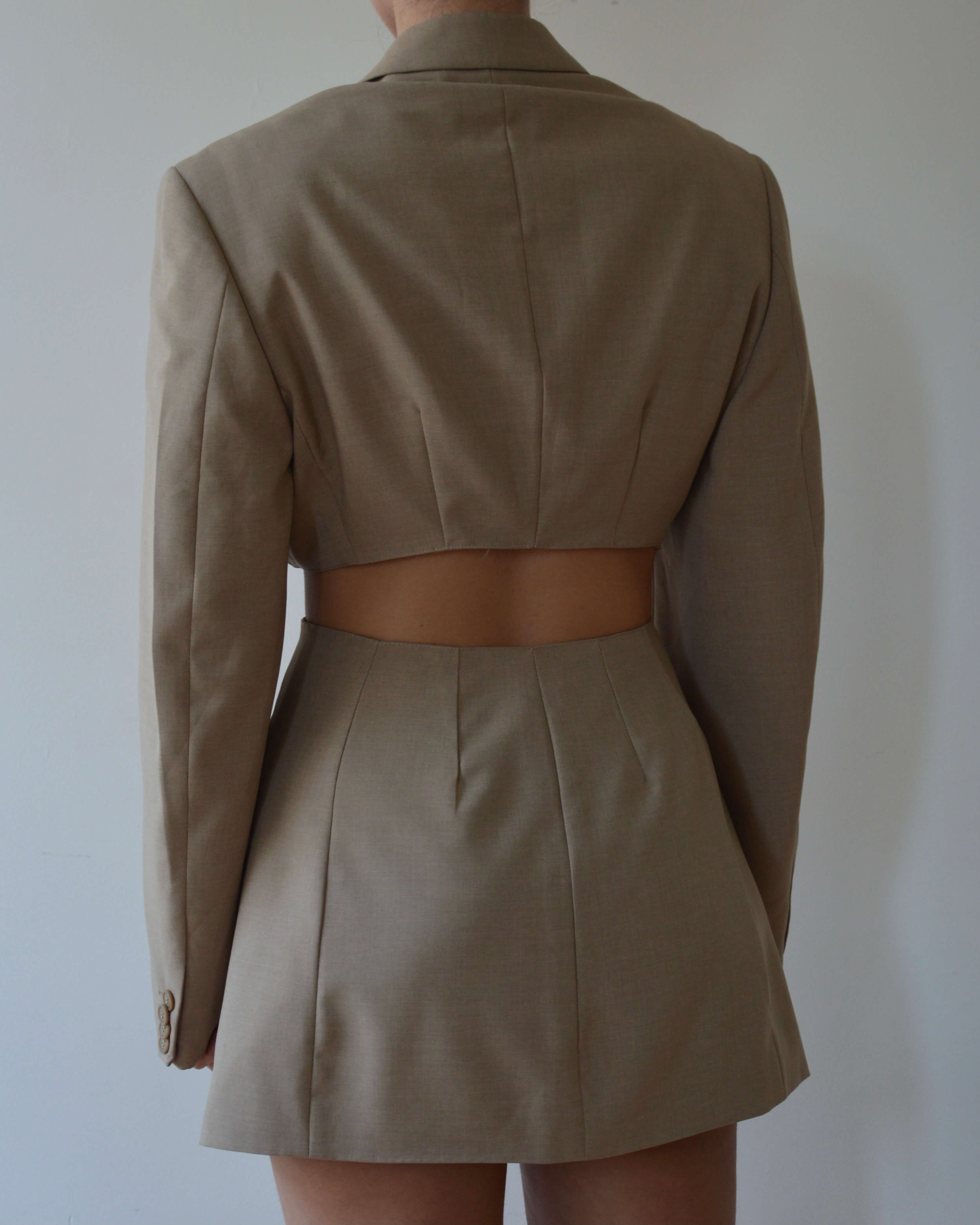 Vegan Blaset with trousers - beige (XS/S)