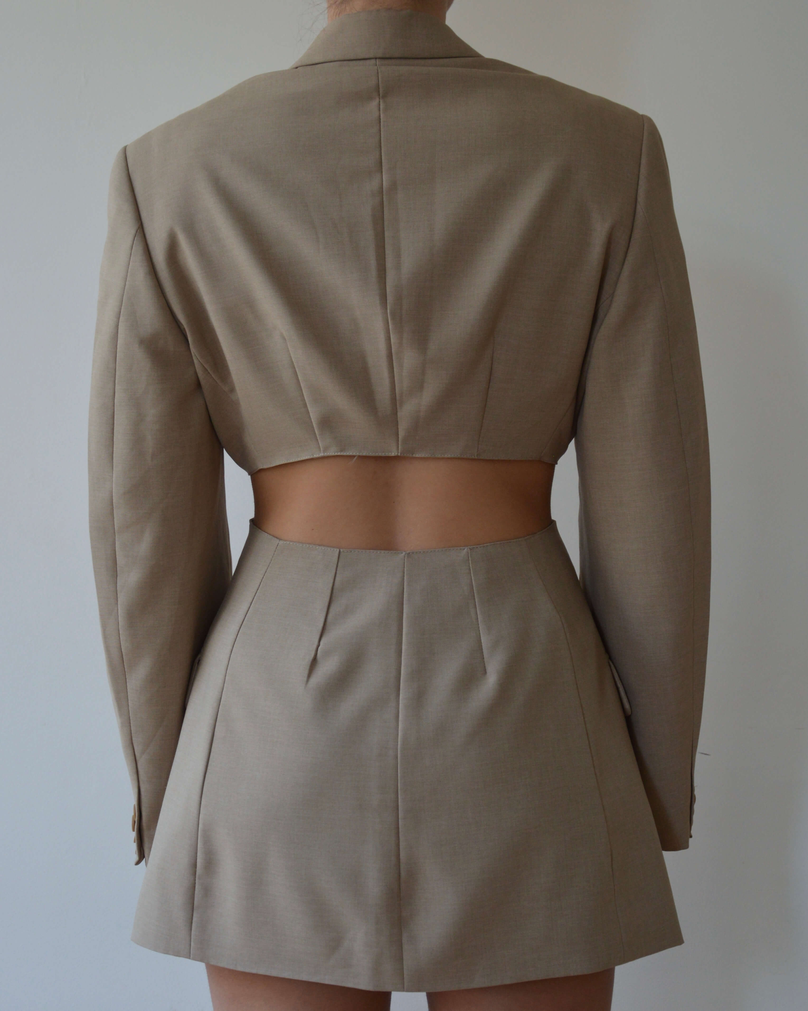 Vegan Blaset with trousers - beige (XS/S)