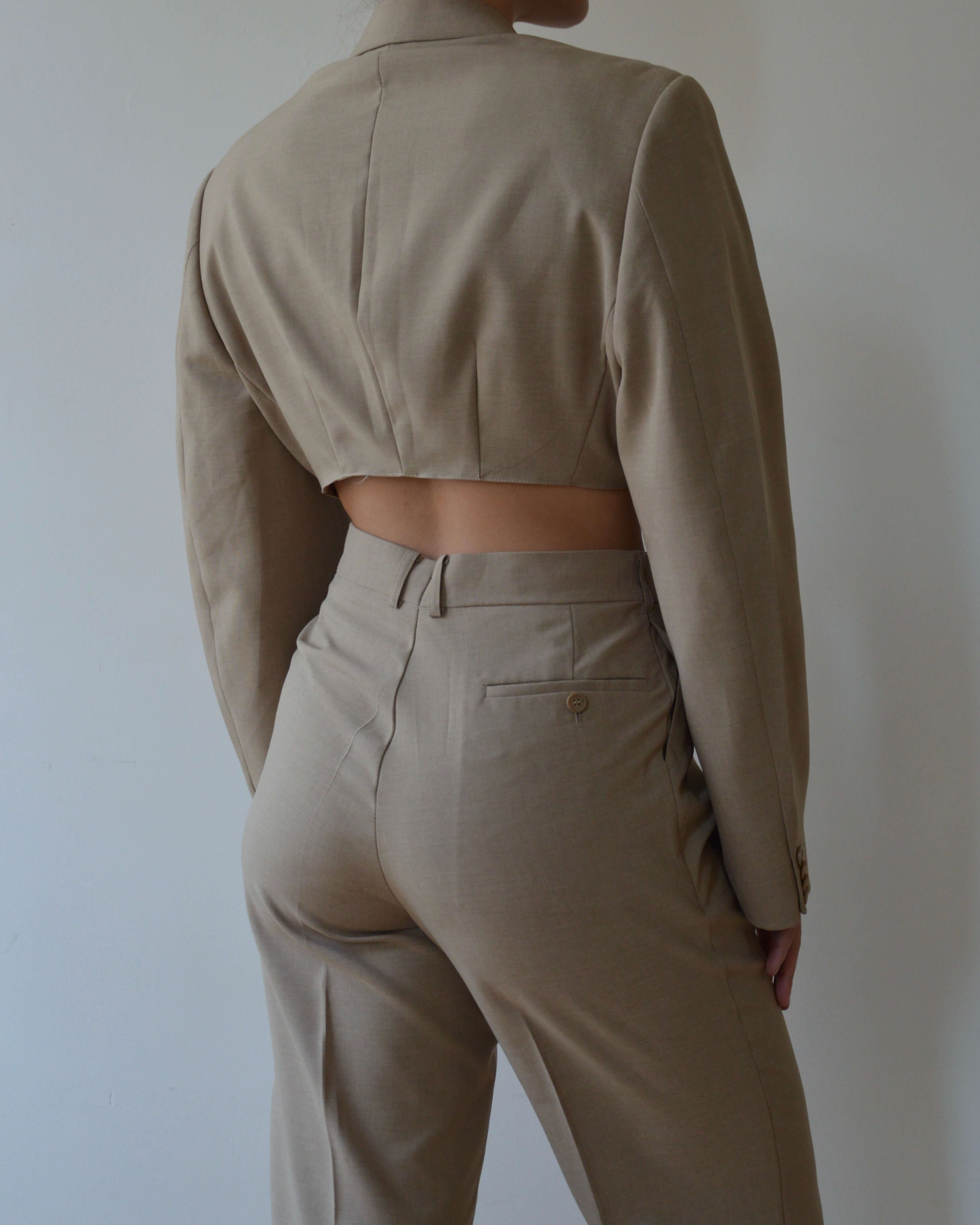 Vegan Blaset with trousers - beige (XS/S)