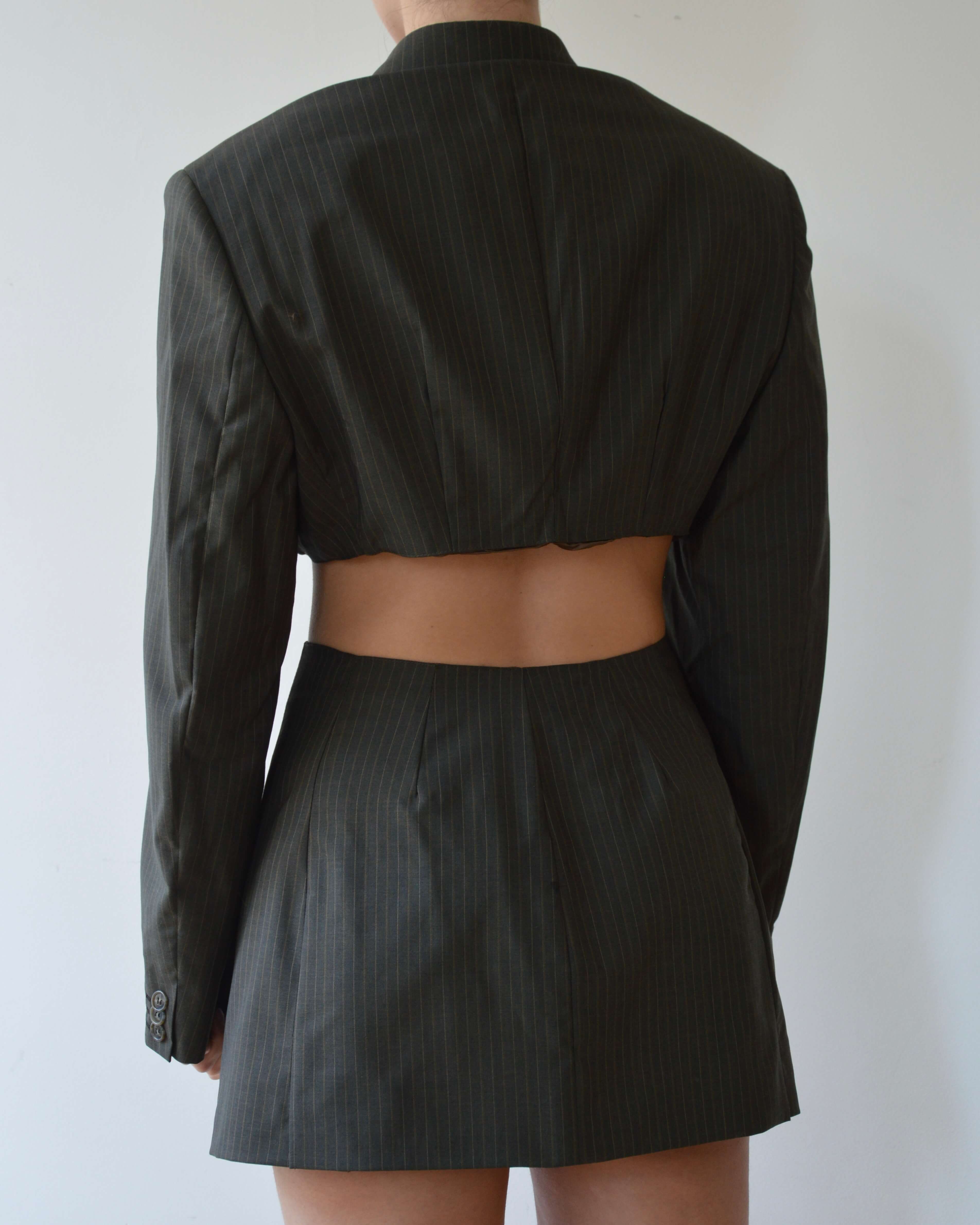 Ensemble veste et pantalon - vert foncé (XS/S)