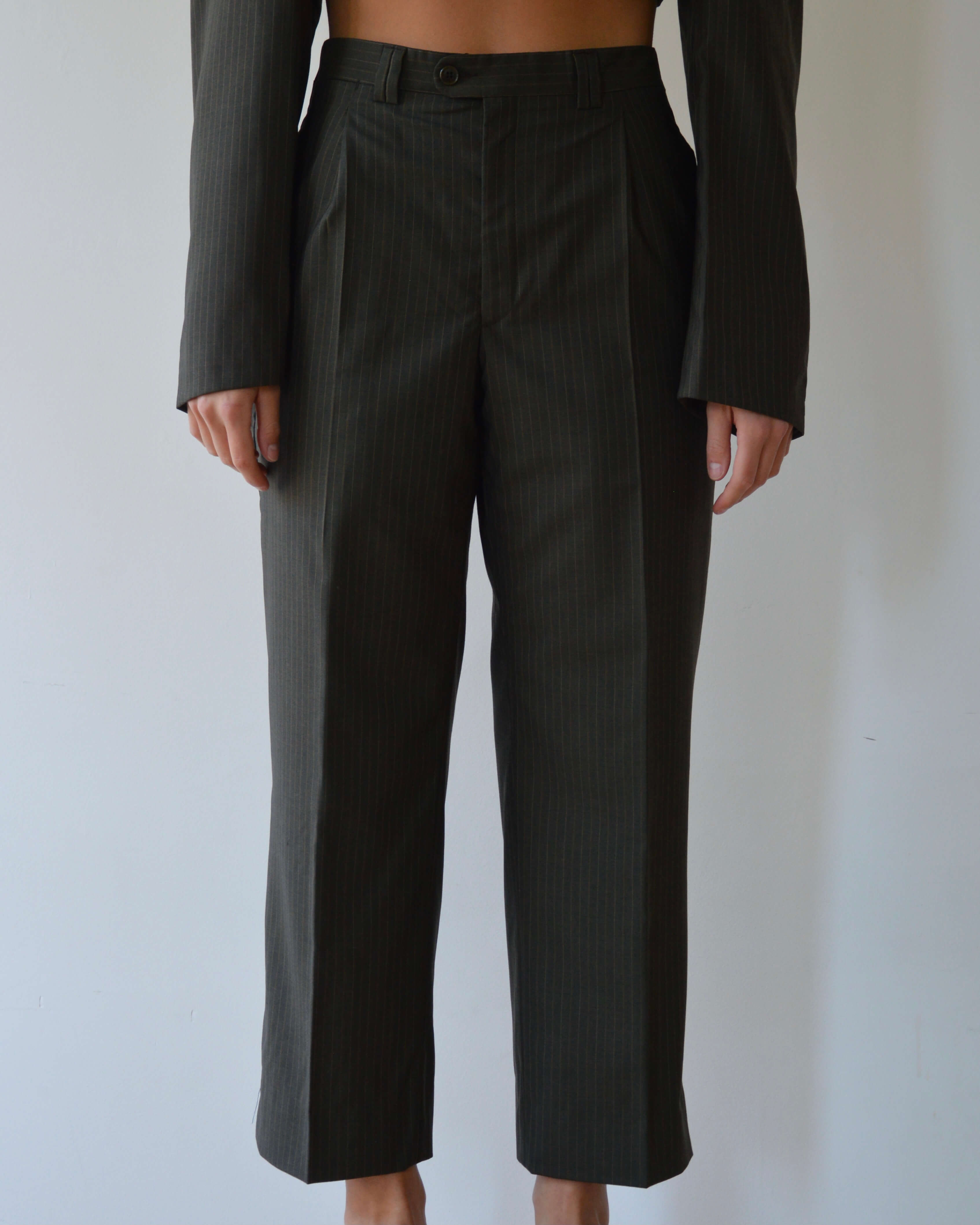 Ensemble veste et pantalon - vert foncé (XS/S)