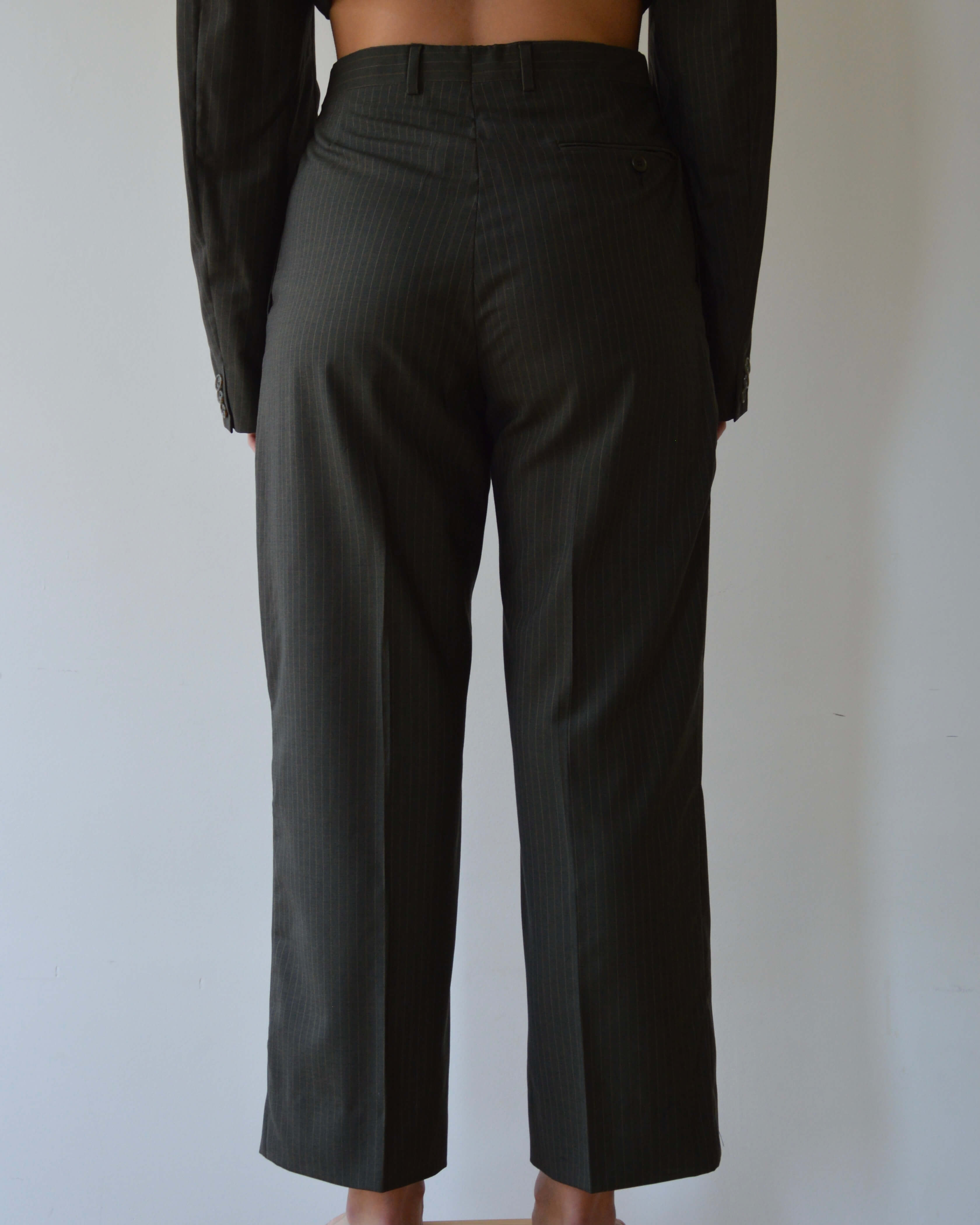 Ensemble veste et pantalon - vert foncé (XS/S)