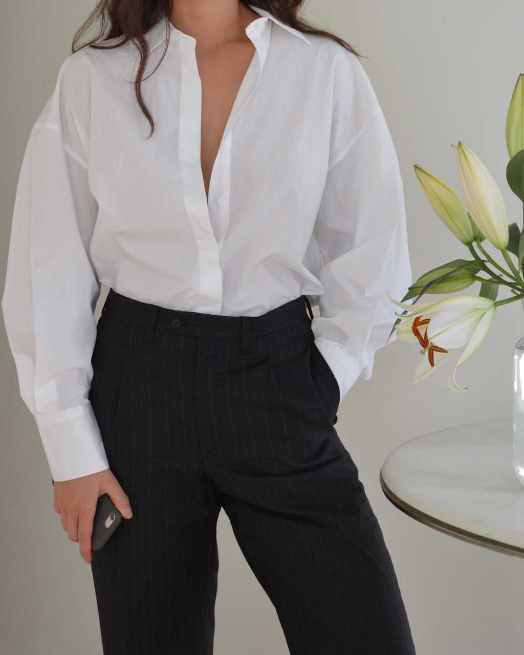 Suit - gray red lines (S/M)