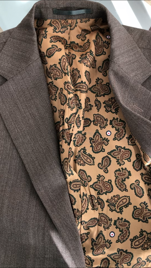 Blaset - beige greenish beautiful lining (S/M)