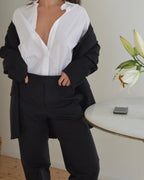Suit - black striped (S/M)